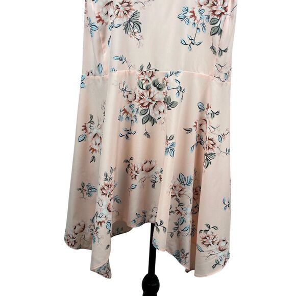 Torrid Goddess Women’s Top Plus Size 3 (3X) Pink Floral Mock Neck Sleeveless NWT - Picture 3 of 12